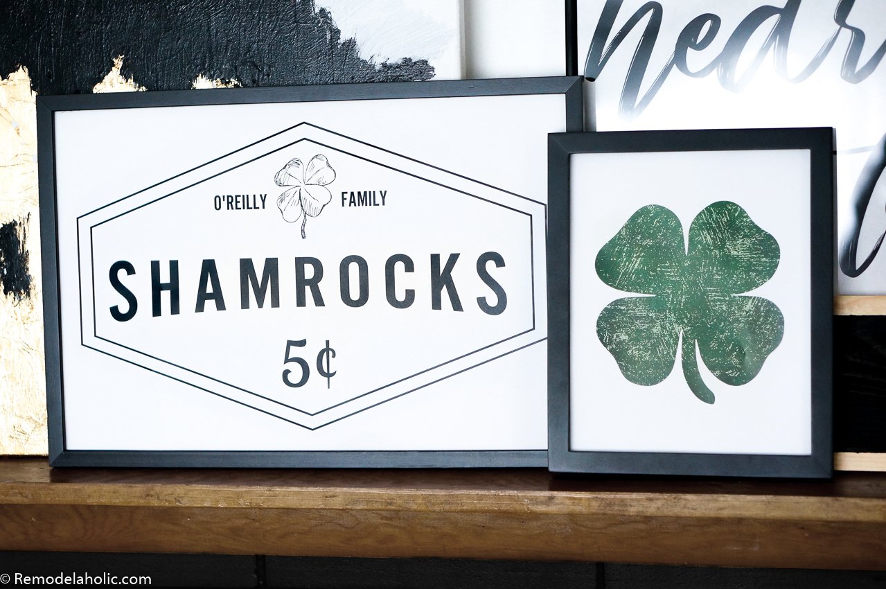 St. Patrick’s Day Decorations – Customizable Shamrock Printable Set