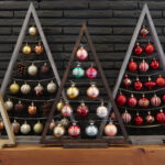DIY Triangle Christmas Trees In 5 Sizes For Ornament Display And Mantel Decor Remodelaholic