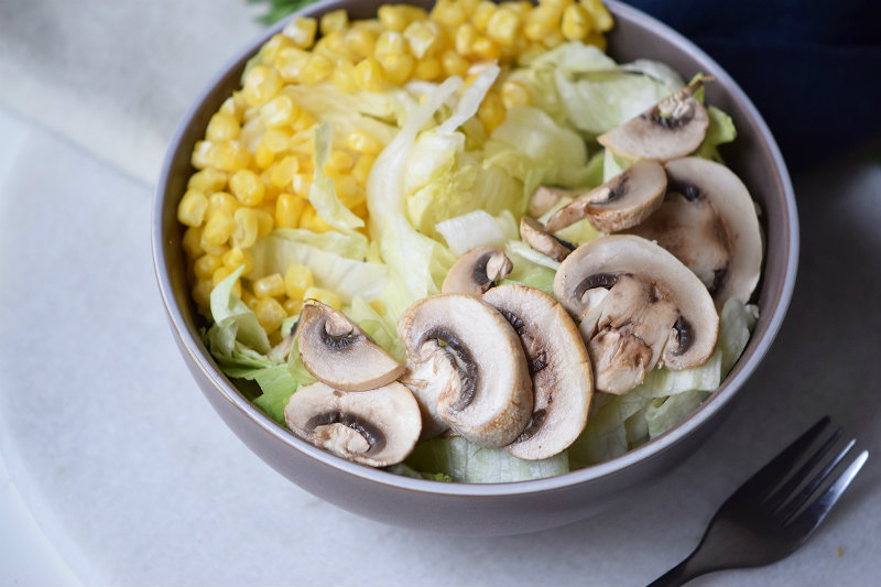 Easiest Grilled Mushroom Salad