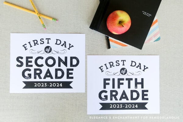First Day Of School Signs Horizontal2
