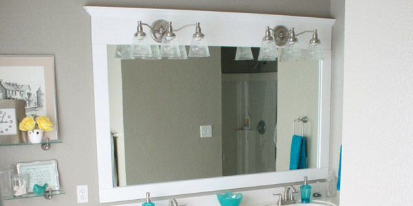 Framing A Large Bathroom Mirror In Place