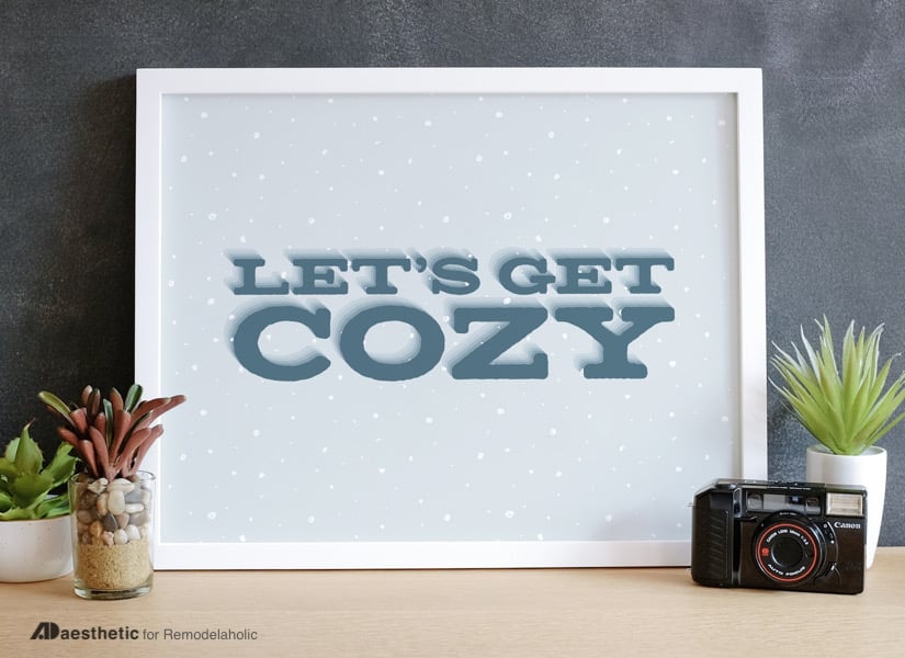 Winter Printable Word Art: Let’s Get Cozy