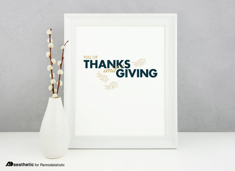 Free Thanksgiving Printable: Thanks and Giving