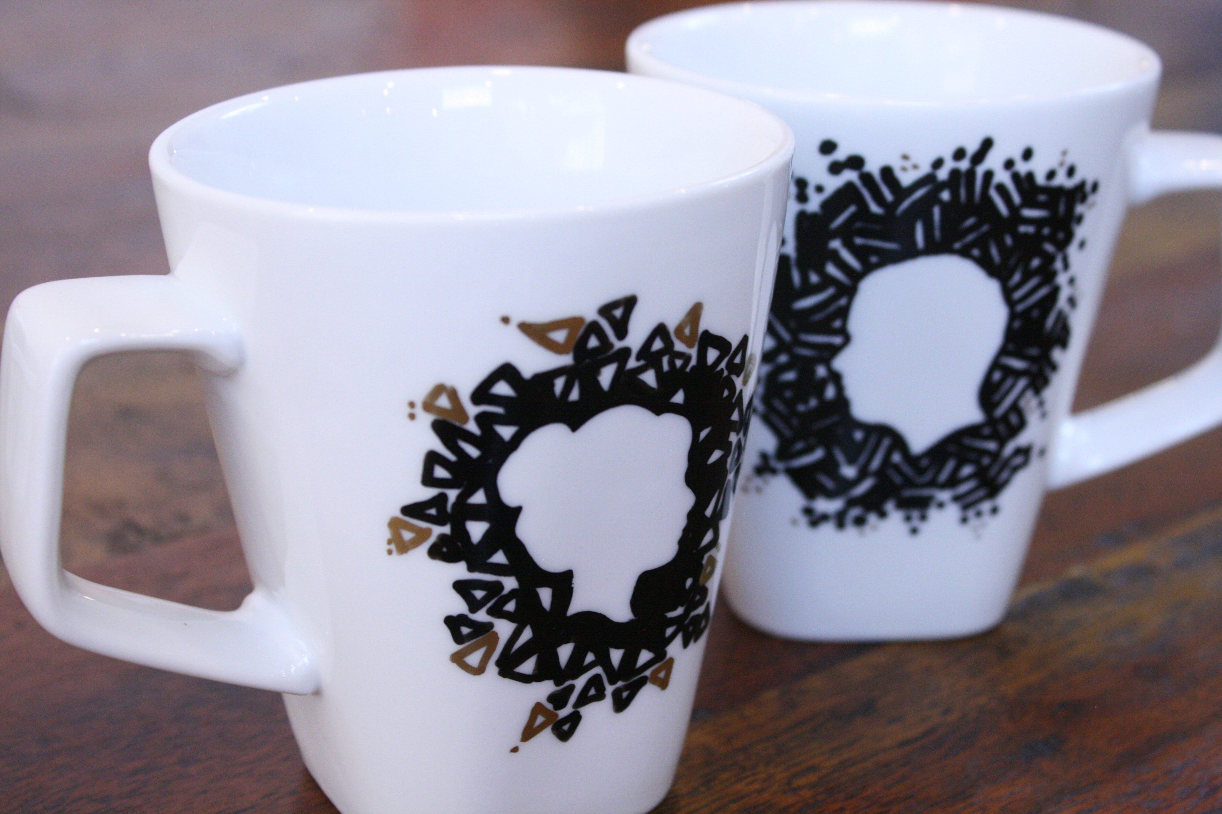Silhouette Sharpie Mugs for Valentine’s Day