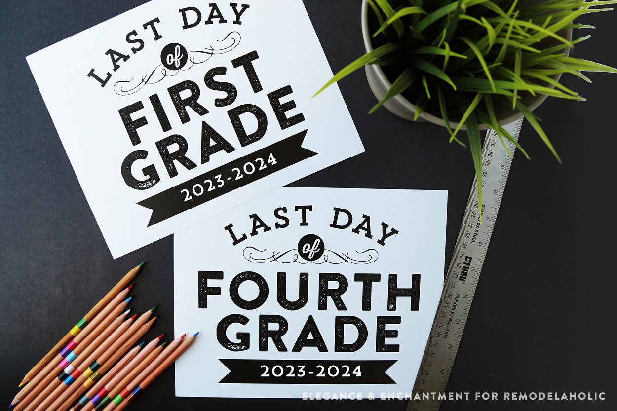 Printable Last Day of School Signs (Updated for 2023-2024)