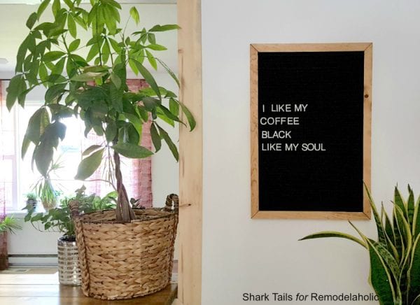 DIY Letter Board by Shark Tails