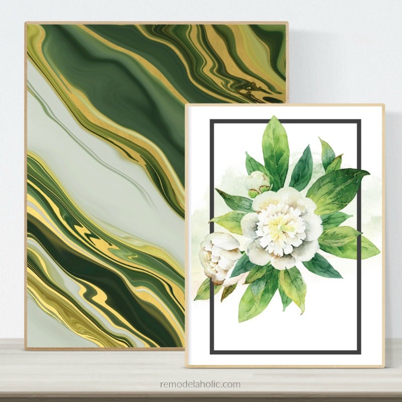Printable Green Wall Art for Your Home