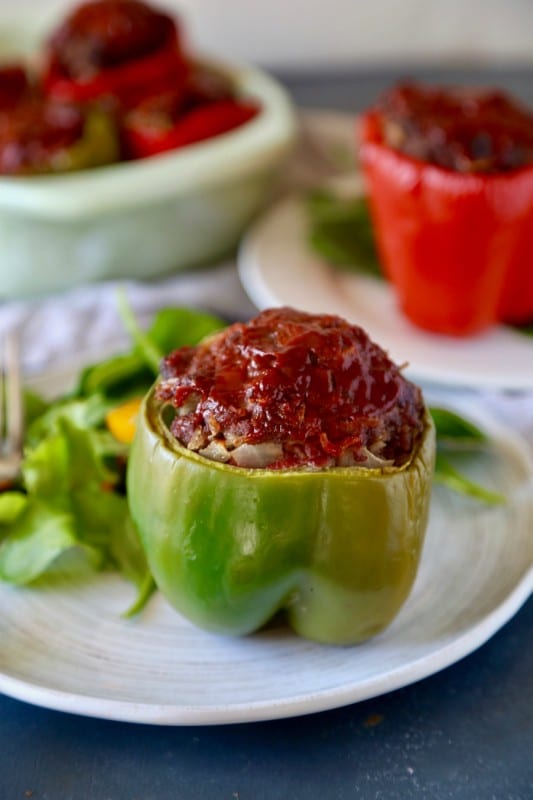 Remodelaholic Recipe Stuffed Bell Peppers 3