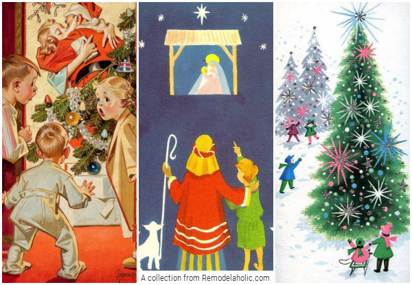 Free To Print Vintage Christmas Images, A Collection From Remodelaholic